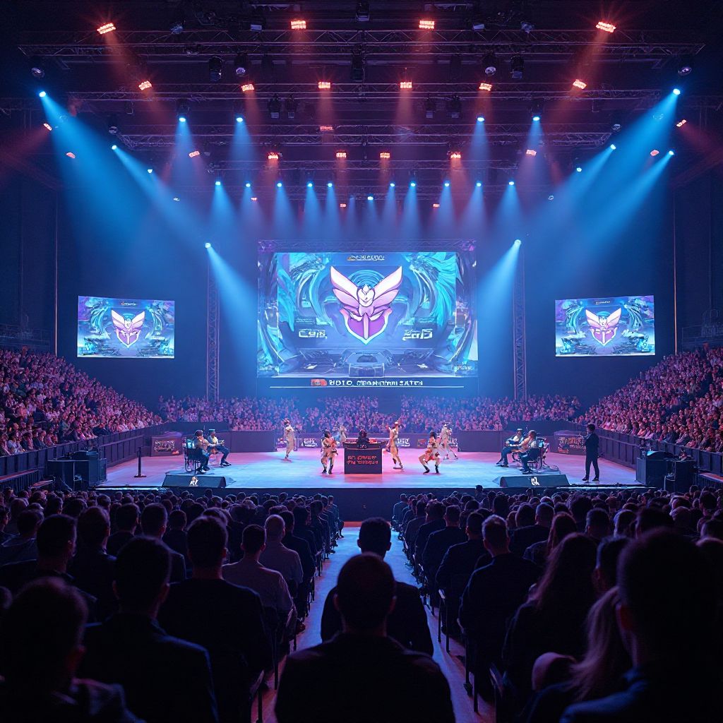 Tournament arena during competition