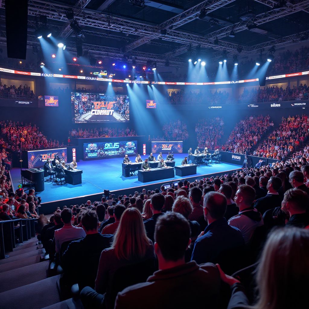 Tournament arena during competition